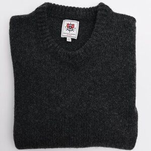 Wallace & Barnes / J Crew Charcoal Crew Neck Sweater.